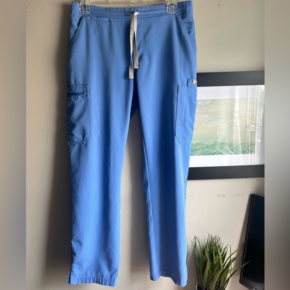Figs Ceil Blue High Waisted Yola™ Skinny Scrub Pants - Picture 2 of 3